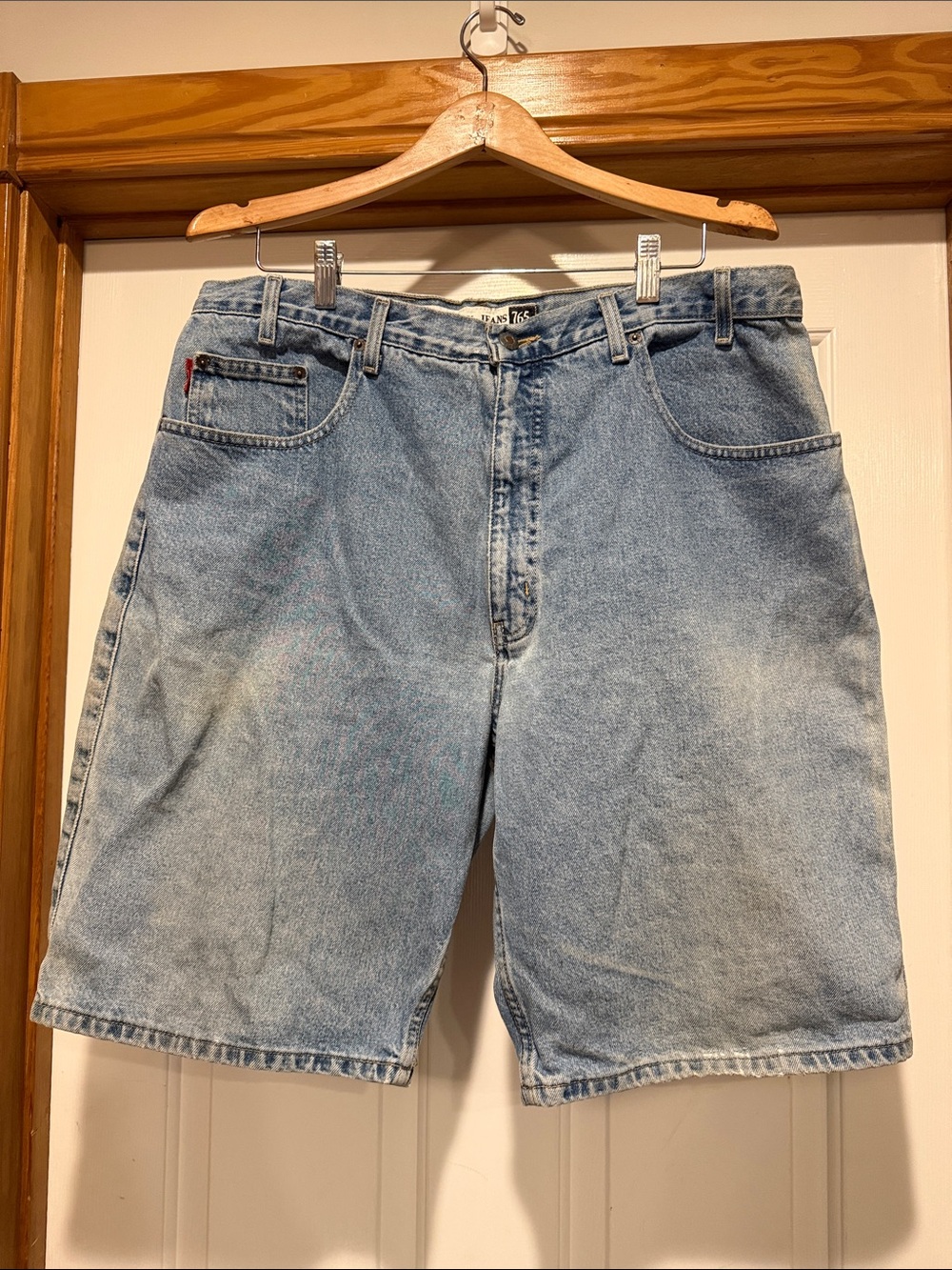 Bugle Boy Light Blue Denim Jean Shorts - Classic Relaxed Cut